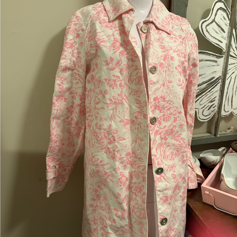 Isaac Mizrahi Pink Floral Patterned Jacket